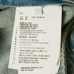 Pre Owned Prada Blue Washed Denim Playsuit M