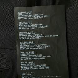 مملوكة مسبقًا Prada Black Wool Embellished Midi Dress M