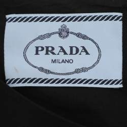 مملوكة مسبقًا فستان برادا قصير بلا أكمام من الكريب المطاطي أسود مقاس صغير (سمول)