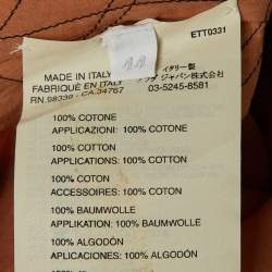 Pre Owned Prada Brown /Black Tie Dye Cotton Shirt M