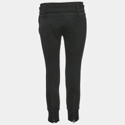 مملوكة مسبقًا بنطلون برادا كريب مطاطي أسود مقاس صغير (سمول)