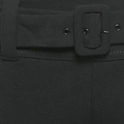 مملوكة مسبقًا بنطلون برادا كريب مطاطي أسود مقاس صغير (سمول)