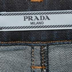 Pre Owned Prada Blue Dark Wash Denim M/ Waist 30"