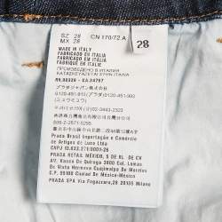 Pre Owned Prada Blue Dark Wash Denim M/ Waist 30"