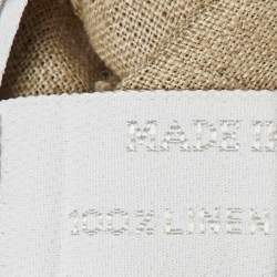 مملوكة مسبقًا Prada Vintage Beige/Pink Linen & Silk Skirt Set L