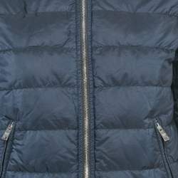 Pre Owned جاكيت برادا نيلون أزرق كحلي مبطّن مقاس متوسط - ميديوم