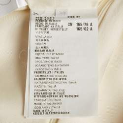 مملوكة مسبقًا فسـتان بـرادا قصير واسع من صوف بلون كريمي مقاس صغير