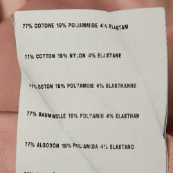 مملوكة مسبقًا بلوزة برادا قطن زهري تفاصيل قوس بدون أكمام مقاس متوسط - ميديم