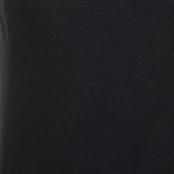 Pre Owned فساتين برادا كريب أسود بلا أكمام قصيرة مقاس متوسط (ميديوم)