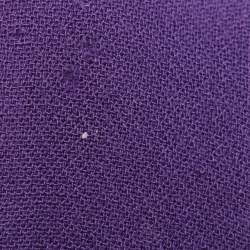 Pre Owned فستان برادا بنفسيجي من الصوف الخالص واسع ميدي مقاس صغير