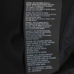 Pre Owned بريفيون برادا رينايلون أسود بتفاصيل شعار مثلثي من المينا بمقاس متوسط (ميديم)