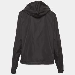 Pre Owned جاكيت برادا نايلون أسود مقاس كبير (لارج)