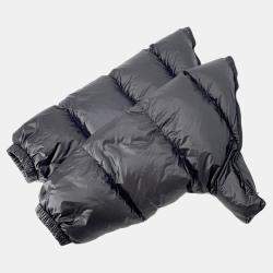 Pre Owned فيست برادا كروب جاكيت مبطن بشعار مثلثي مقاس 40 أسود نايليون 100%