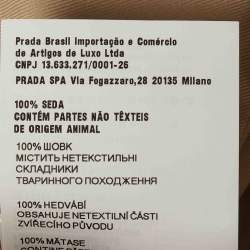 Pre Owned جاكيت برادا بيج بسحاب بشعار مثلثي مقاس صغير