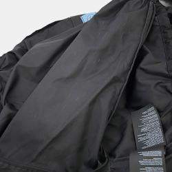 Pre Owned Prada Re-Nylon Cropped Jacket Size 36 Black Nylon