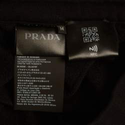Pre Owned Prada Black Jersey Jogger Pants M