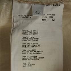 Pre Owned Prada Blue Printed Leather Jacket M