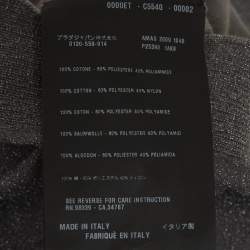 Pre Owned كارديغان برادا محبوك لوريكس رمادي قصير مقاس متوسط - ميديام