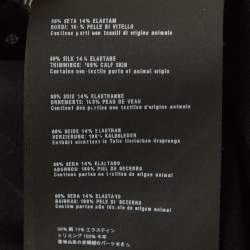 Pre Owned Prada Black Leather Trim Silk Mini Dress S