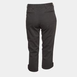 Pre Owned بنطلون برادا صوف رمادي كابري مقاس متوسط - ميديوم