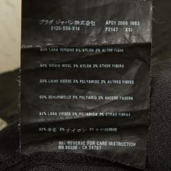 Pre Owned بنطلون برادا صوف رمادي كابري مقاس متوسط - ميديوم