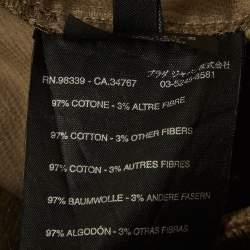 Pre Owned Prada Brown Corduroy Pencil Skirt S