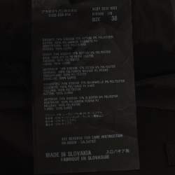 Pre Owned تنورة برادا سوداء من قماش مخملي تويل ضيقة قصيرة مقاس صغير - سمول