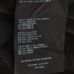 Pre Owned تنورة برادا سوداء من قماش مخملي تويل ضيقة قصيرة مقاس صغير - سمول