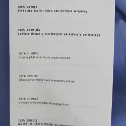 Pre Owned قميص برادا قطن أزرق تطريز متباين بأكمام طويلة مقاس متوسط - ميديام