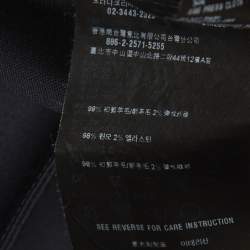 Pre Owned تنورة برادا ميني بحزام تويل أزرق كحلي مقاس كبير