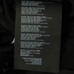 Pre Owned Prada Black Synthetic Shearling Collar Afghan Coat S