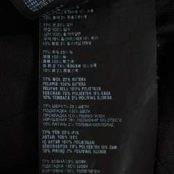 مملوكة مسبقًا معطف برادا صوف أسود بياقة مزينة بدون أكمام مقاس صغير (S)