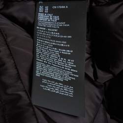 Pre Owned جاكيت مبطن قصير برادا نايلون معاد تدويره أسود مقاس متوسط (ميديام)