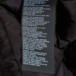 Pre Owned جاكيت مبطن قصير برادا نايلون معاد تدويره أسود مقاس متوسط (ميديام)