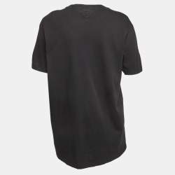 مملوكة مسبقًا Prada Black Jersey Crew Neck T-shirt XL