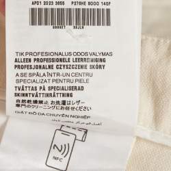Pre Owned Prada White Canvas Regular Fit Shorts S
