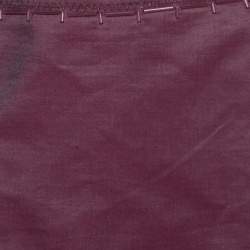 Prada Pink Cotton Embellished Trim Midi Skirt M