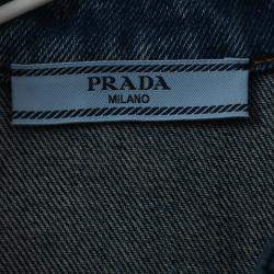 Pre Owned Prada Sleeveless Denim Shirt IT 36