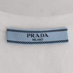 Pre Owned Prada Triangle Logo Tank Top