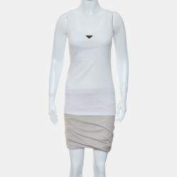 Pre Owned Prada Triangle Logo Tank Top