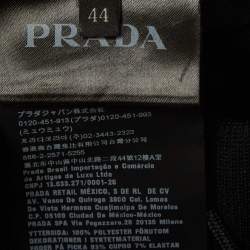 Pre Owned Prada Black Side Stripe Jersey Track Pants M