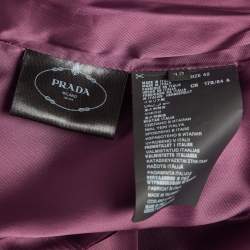 Pre Owned Prada Magenta Crepe Single Breasted Blazer M
