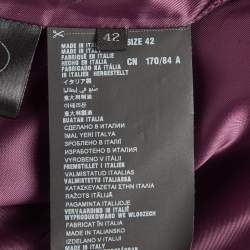 Pre Owned Prada Magenta Crepe Single Breasted Blazer M