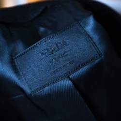 Pre Owned Prada Black Belted Coat S