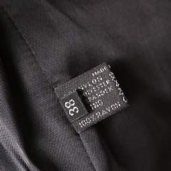 Pre Owned Prada Black Belted Coat S