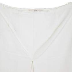 Pre Owned Prada Single Box Pleat Skirt S