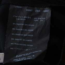 Pre Owned Prada Black Crepe Draped Front Detail Top S  