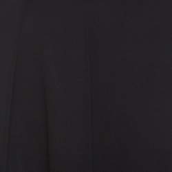 Pre Owned Prada Black Crepe Draped Front Detail Top S  