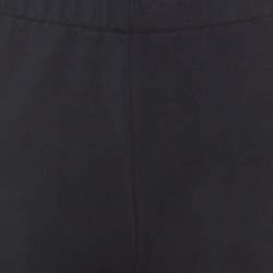 Pre Owned Prada Navy Blue Cotton Stretch Side Stripe Detail Tapered Track Pants M