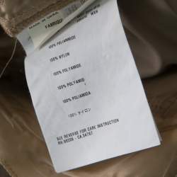 Prada Beige Silky Zip Detail Cargo Pants S